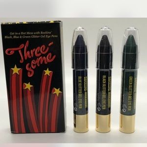 New Rockins Cosmetics Hot mess Three-some Women’s Glitter Gel Eye Pen Set